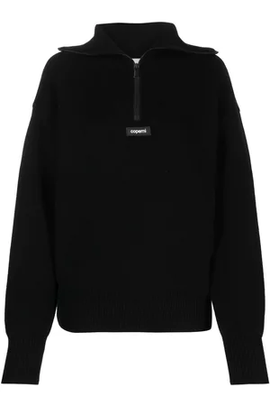 COPERNI Logo patch half-zip jumper