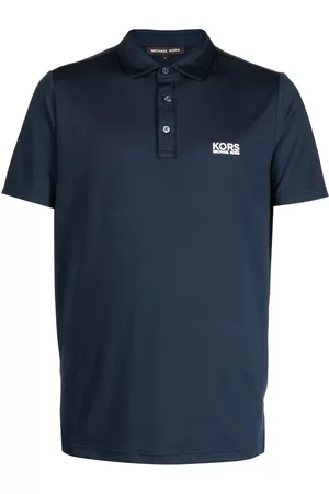 Michael Kors Monogram-Print Short-sleeved Polo Shirt