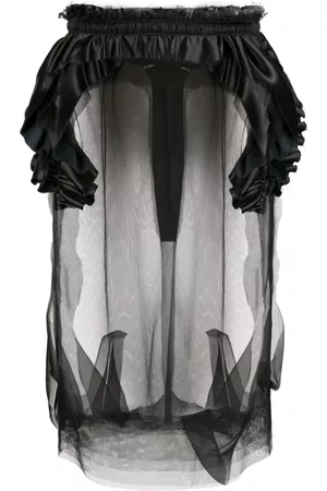 Maison Margiela Décortiqué tulle midi skirt