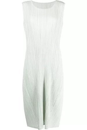 PLEATS PLEASE ISSEY MIYAKE Cotton Alley plissé midi dress