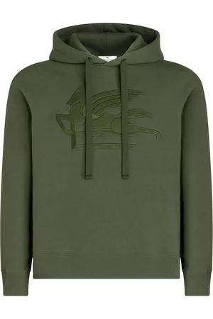 Etro Logo-embroidered cotton hoodie