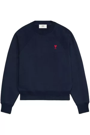 Ami Embroidered cotton sweatshirt