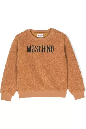 Moschino Logo-embroidered textured sweatshirt