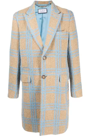 Philipp Plein Checked single-breasted coat