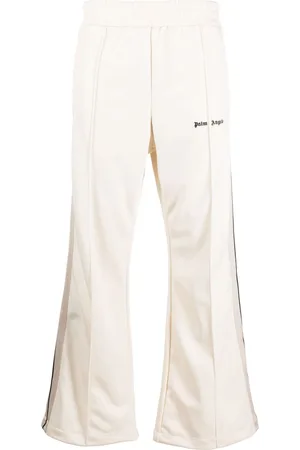 Palm Angels Logo-embroidered flared track pants