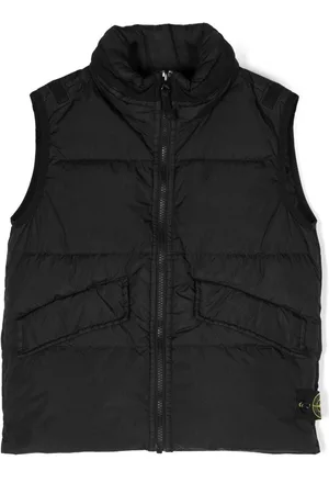 Stone Island Compass-appliqué quilted gilet