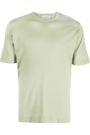 JOHN SMEDLEY Fine knit cotton T-shirt