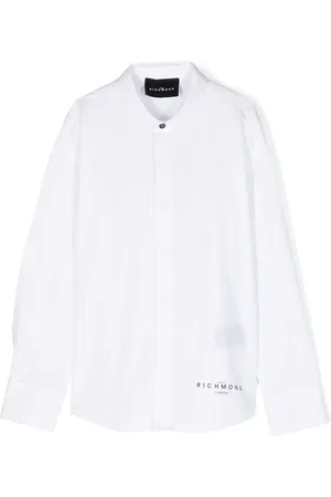 John Richmond Logo-print cotton shirt
