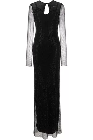 John Richmond Chini mesh-panelled maxi dress