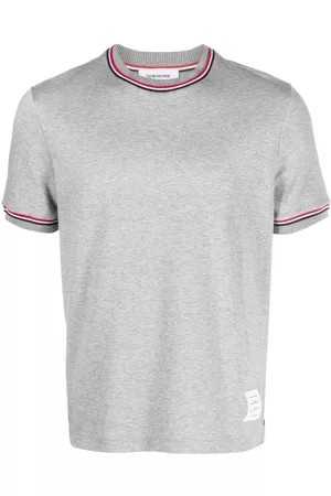 Thom Browne Logo-patch crew neck t-shirt