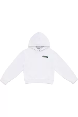 MARCELO BURLON Optical Cross cotton hoodie