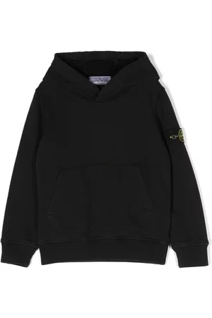 Stone Island Compass-patch cotton hoodie