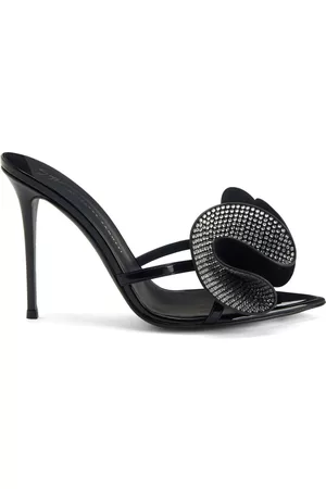 Giuseppe Zanotti Crystal-embellished appliqué-detail mules