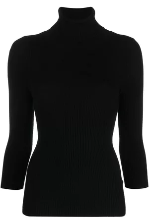 Aspesi Ribbed-knit roll-neck knitted top