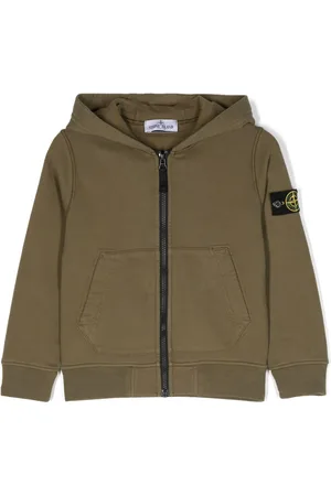 Stone Island Compass logo-patch zipped cardigan