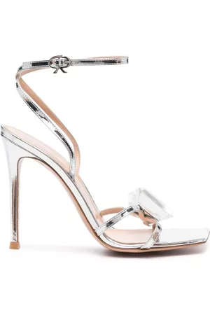Gianvito Rossi 110mm gemstone-detail leather sandals