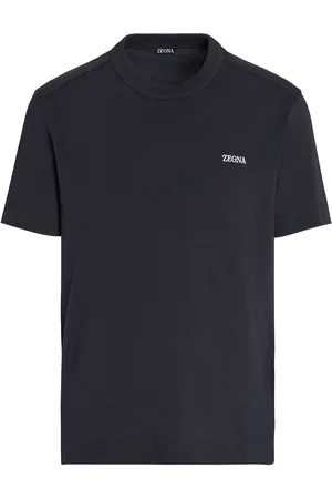 Zegna short-sleeve silk T-shirt - Black