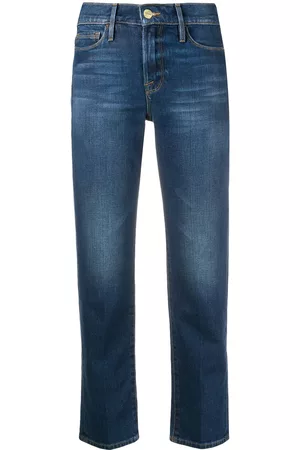 Frame Cropped slim-fit jeans