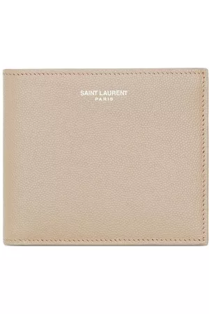 Saint Laurent Bi-fold pebbled-leather wallet