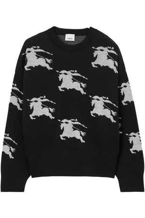 Burberry Logo-jacquard jumper