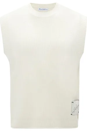 J.W.Anderson Logo-patch sleeveless jumper