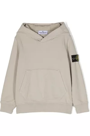 Stone Island Compass-patch cotton hoodie