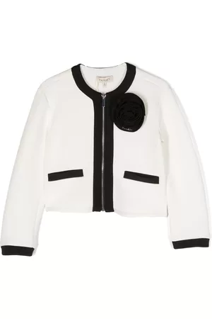 Twin-Set Floral-appliqué jacket