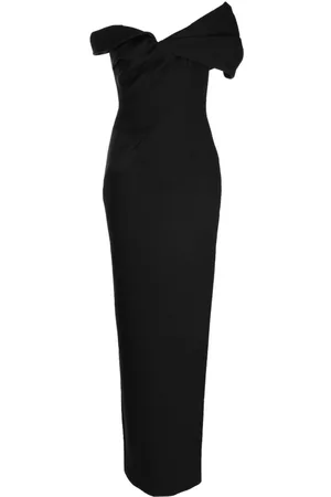 RACHEL GILBERT Matteo draped-detailed asymmetric gown