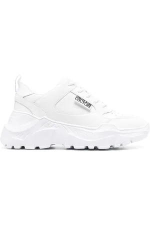 VERSACE Logo-patch low-top sneakers