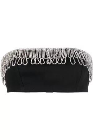 ROTATE Crystal-embellished bandeau top