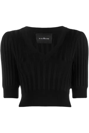 John Richmond V-neck knitted top
