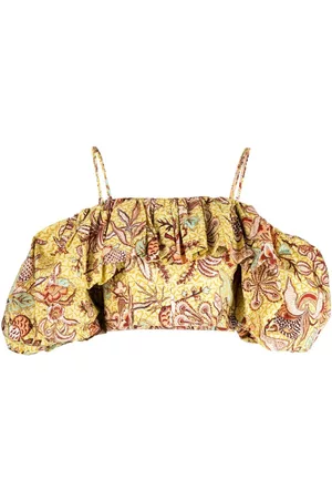 ULLA JOHNSON Carla Calla Lily-print top