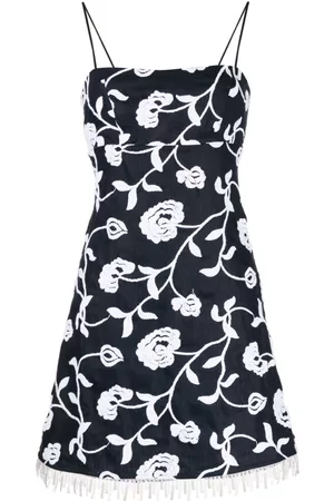 Silvia Tcherassi Balerina floral-embroidered minidress