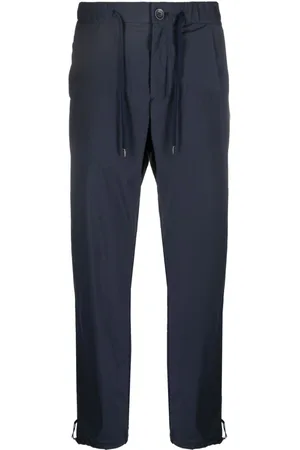 HERNO Tapered drawstring trousers