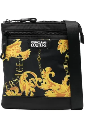 VERSACE Baroque-pattern print messenger bag