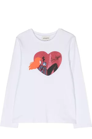 Sonia Rykiel Enfant Illustration-print long-sleeve T-shirt