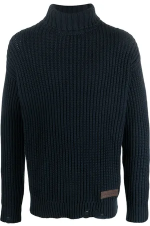 Dsquared2 Logo-patch roll-neck knitted jumper