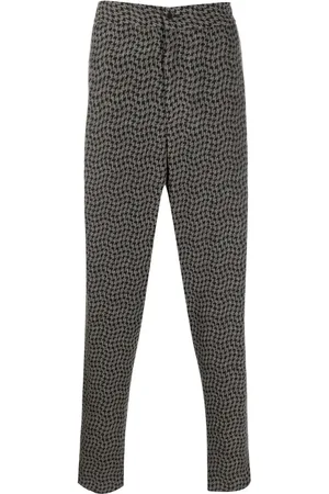 Giorgio Armani Drop-crotch tapered-leg trousers