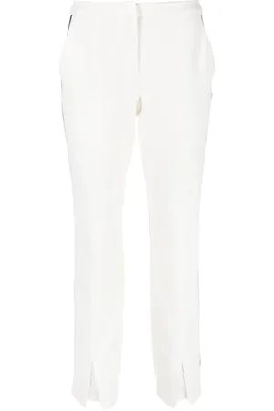 Karl Lagerfeld Logo-tape straight-leg trousers