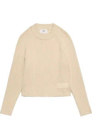 Ami Logo-patch knitted jumper