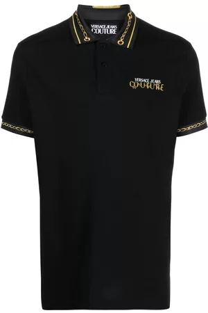 VERSACE Chain-link polo shirt