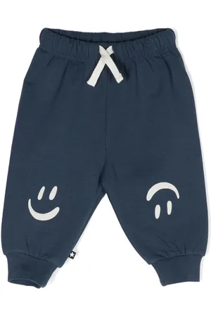Molo Simeon smiley-motif track pants