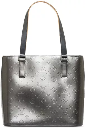 Louis Vuitton Grey Animal skin Monogram Mat Stockton Tote Bag Louis Vuitton