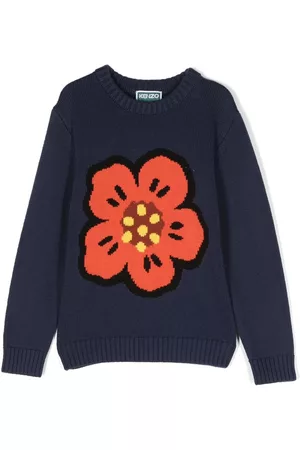 Kenzo Intarsia-knit cotton-wool sweatshirt