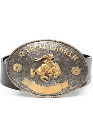 Ralph Lauren Embellished-buckle leather belt