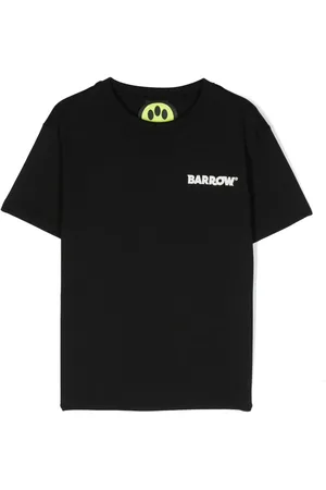 BARROW Face-motif cotton T-Shirt