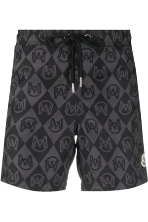 Moncler Monogram-print swim shorts