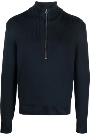 Tom Ford Half-zip wool-silk jumper