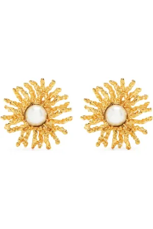 Kenneth Jay Lane Coral Reef stud earrings