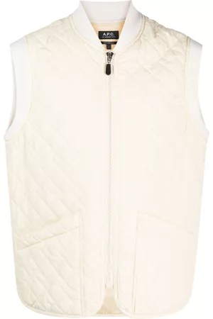 A.P.C. Diamond-quilted zip-up gilet